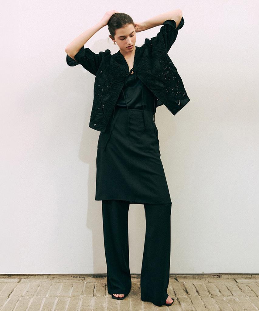 Baniseunyuyog 26Ss Wrap Pants Black