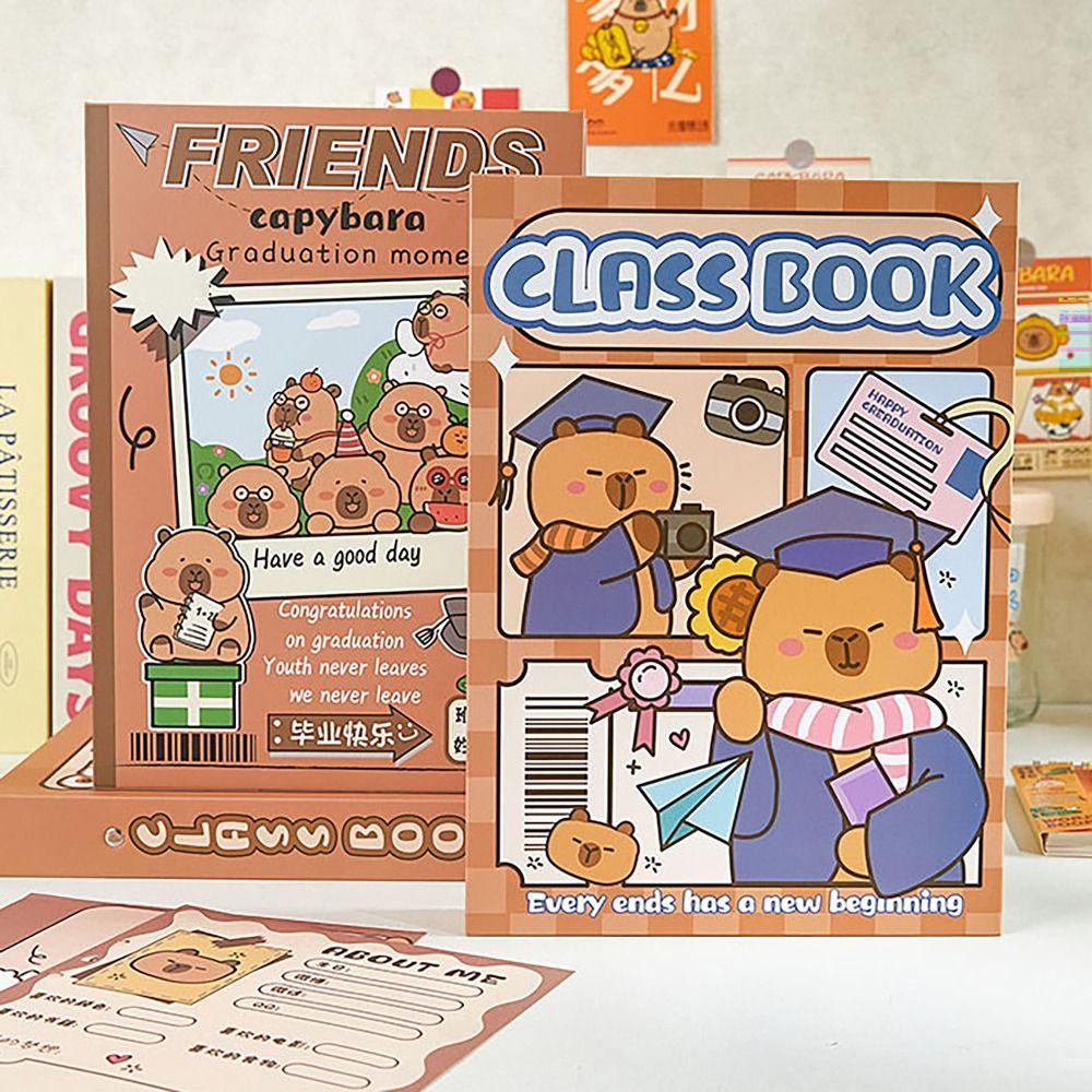 Thickened Paper Graduation Album Capybara Guest Book Creativity Alumni Book Students