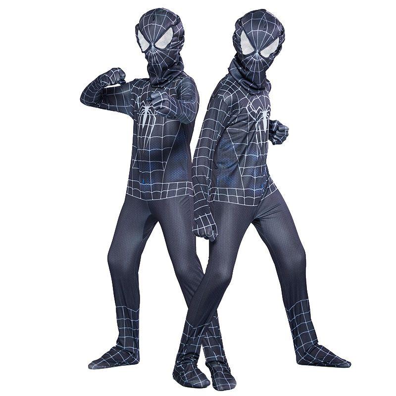 Premium Black Spider-man Costume With Breathable Fabric And Perfect Stitches For All Ages