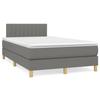 Maison Exclusive - Sommier à lattes de lit avec matelas Gris foncé 120x200cm Tissu