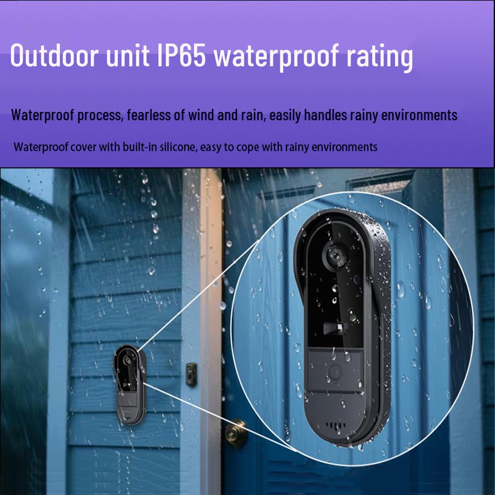 Smart Wireless Video Doorbell with Display, HD Video, Two-Way Talk, and Home Monitoring