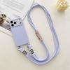 Phone Case for IPhone 17 Air 16E 15 14 Plus 13 12 11 Pro 17 Pro Max Crossbody Necklace Strap Lanyard Candy Color Silicone Cover