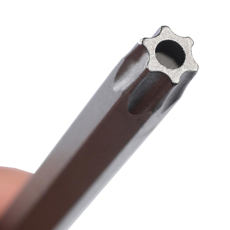 8Piece Magnetic Tamper Proof Security Screwdriver Bit Set Torx Head Screwdriver Long Bit for Various Applications