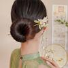 Chinese Hair Pin Hair Making Accessories Gold Fringed Hair Stick Luxurious Pearl Headdress for Women Girls Long Curly Hair