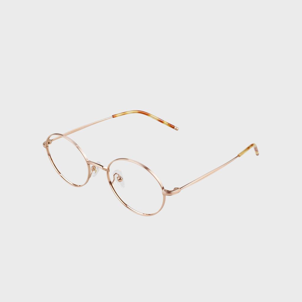 Ilsamsaemem Oval Round Titanium Rose Gold