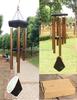 Large 18\" Bohemian Style Wind Chime 6 Tubes with 5 Colorful Christmas Outdoor Bell Decorations