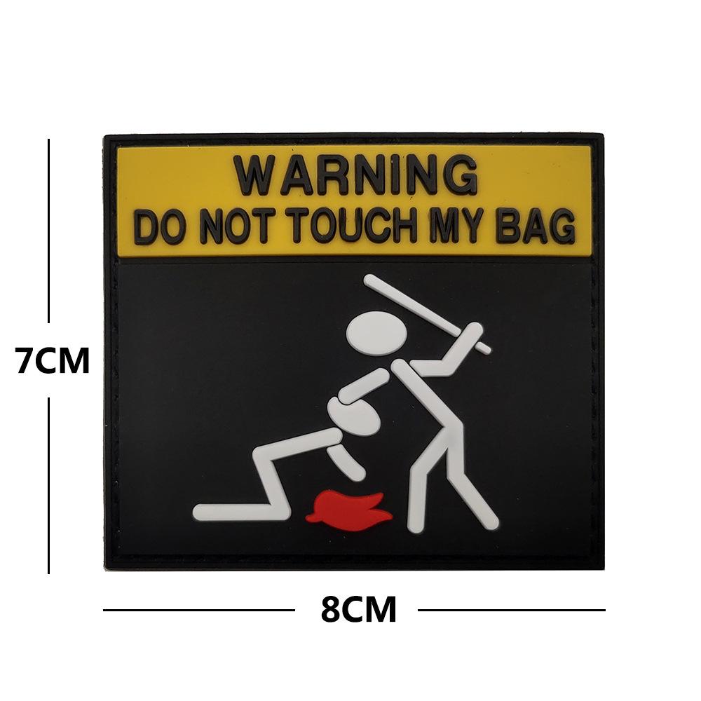 Sea Customer Creative Morale PVC Patch: Outdoor Warning Sticker Armband