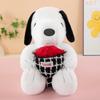 Cuscino Peluche Snoopy Fiore Cuore - Grande Regalo di Compleanno per Bambine