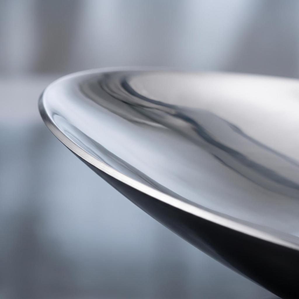 Serving Platter with Pedestal Low-Profile Stainless Steel Tray Easy To Clean