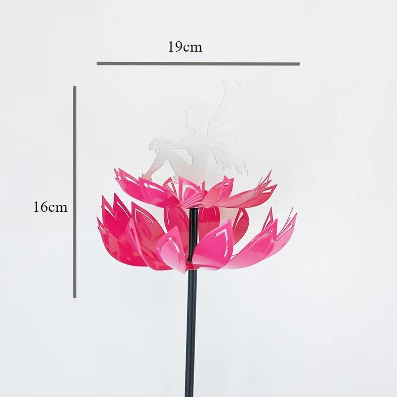 Eisen Windmühle Außengartendekoration Drehend Terrasse Kreative Aquascape Ornamente