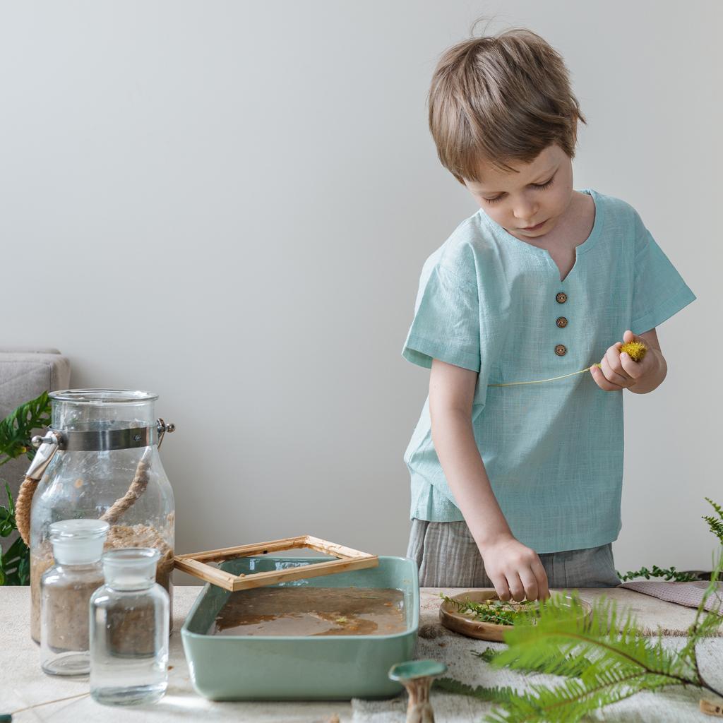 Wooden Paper Making Screen Single Paper Making Mould Deckle Papermaking Supplies Frame for Paper Making DIY Crafts Wood Color