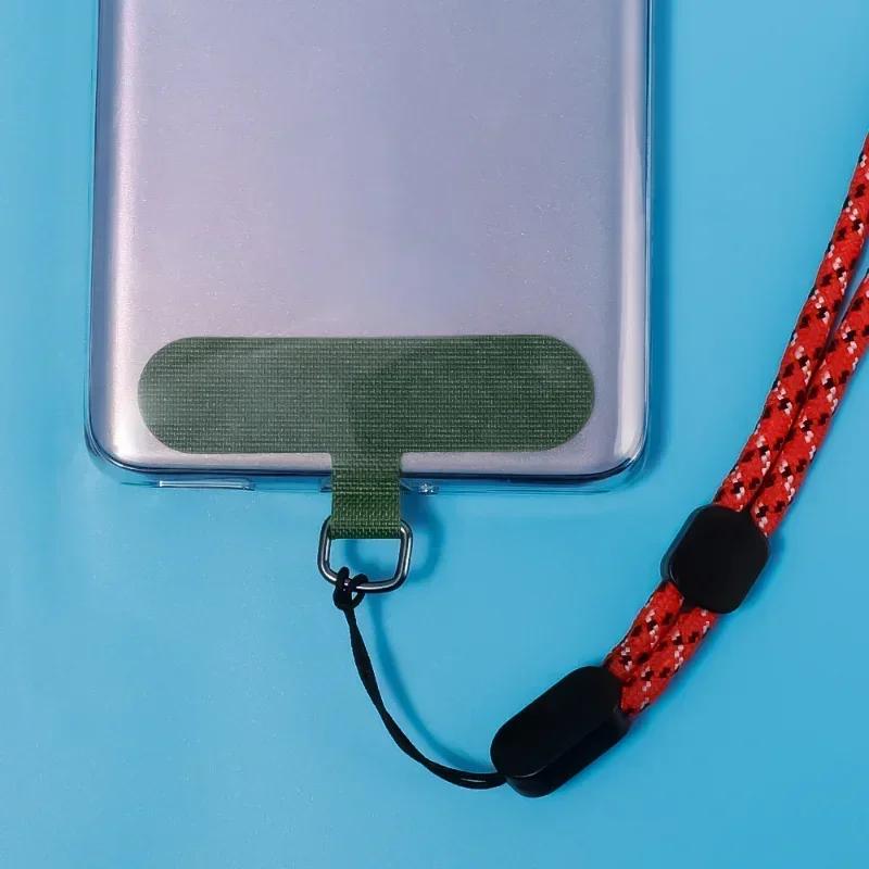 Universal Phone Lanyard Patch Pad Without Adhesive Cell Phone Strap Connector with Metal Ring for Apple IPhone Samsung Xiaomi