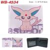 Pokemon Full Color Short Card Holder Coin Purse Bifold Wallet Cute Anime Peripheral Change Pouch