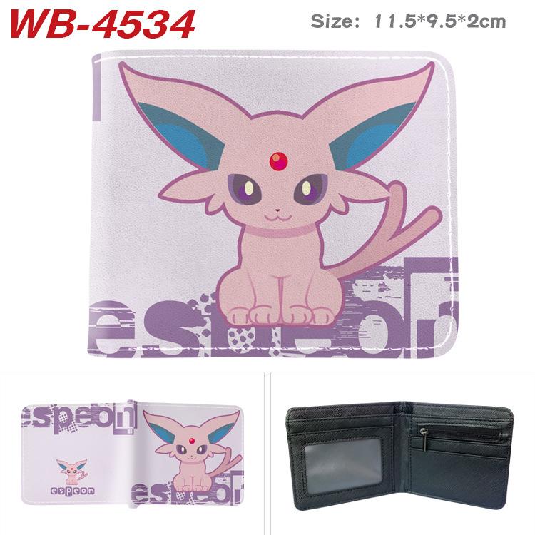 Pokemon Full Color Short Card Holder Coin Purse Bifold Wallet Cute Anime Peripheral Change Pouch