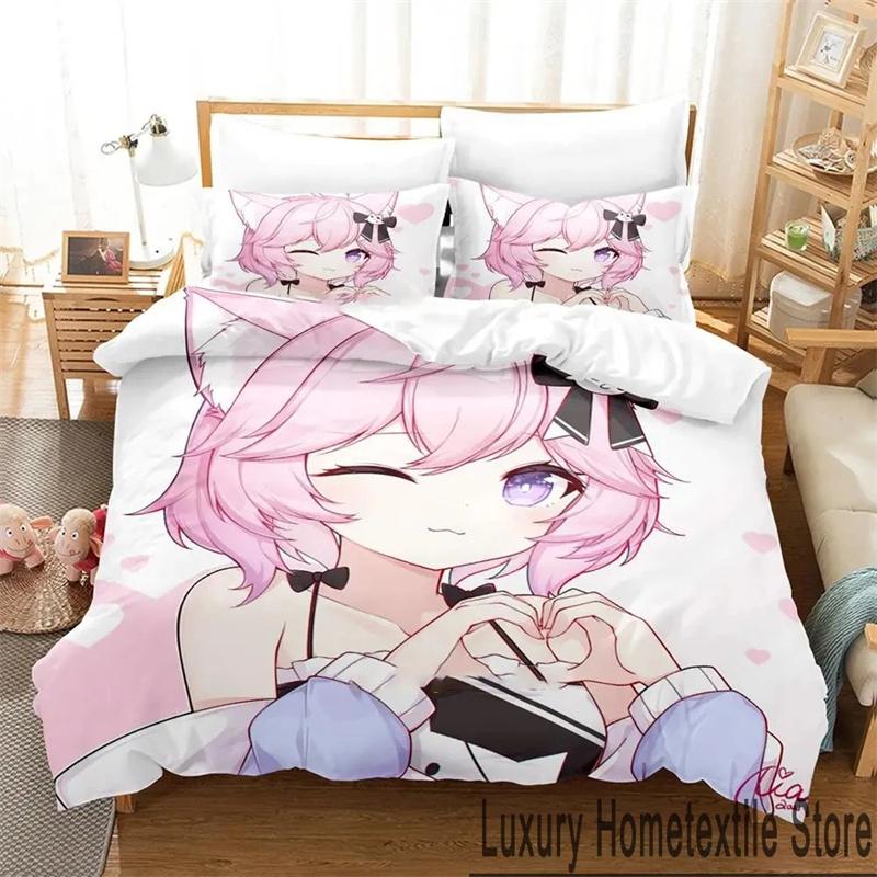 

Lightweight Classic King Queen Double Full Twin Single 3D Print Anime Nyatasha Nyanners Size For Kids Teens Quilt Comforter (quilt)-EU Single(135*200cm)3pcs