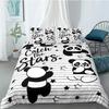 Cartoon Cute Panda Polyester Bedding Sets Child Kids Covers Boys Bed Linen Set For Teens King Size Bedding Set