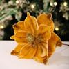 Christmas Tree Top Flower Decorations Christmas Artificial Flower Accessories Xmas New Year 2027 Home Decor 7