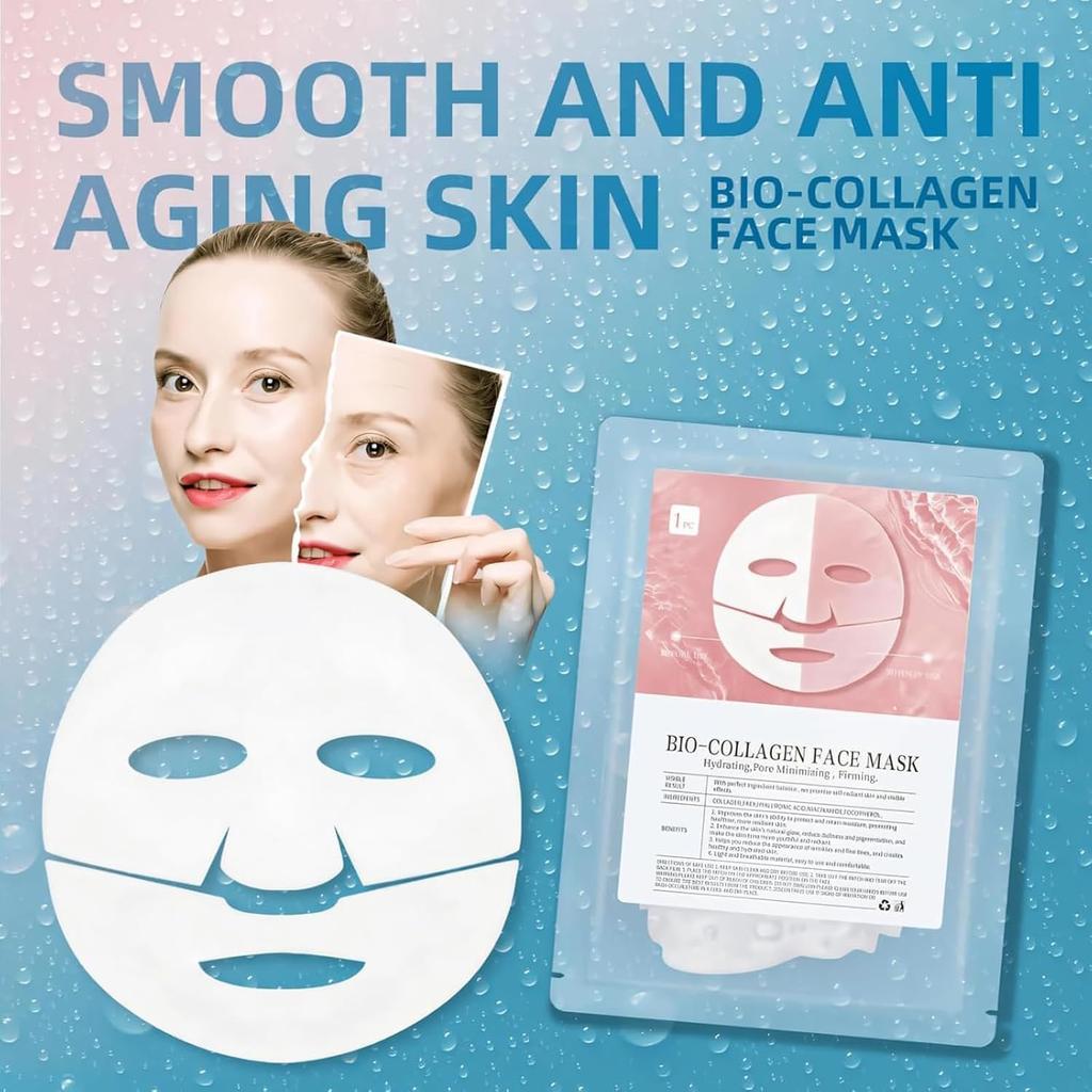 Calyrex Collagen Face Mask, Bio-Collagen Real Deep Mask, Deep Collagen Overnight Mask, Collagen Night Wrapping, for Skin Care (PACK OF 1)