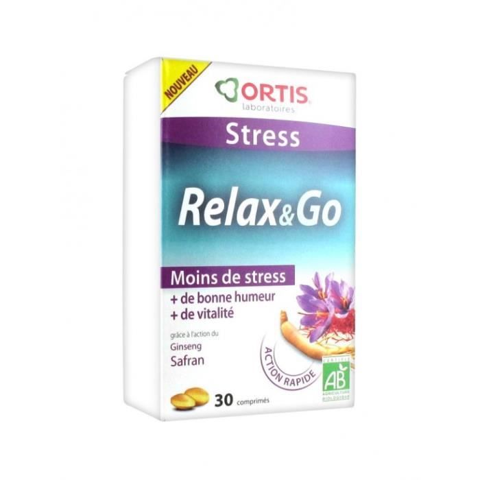 Ortis sérénité relax & go stress bio 30 comprimés