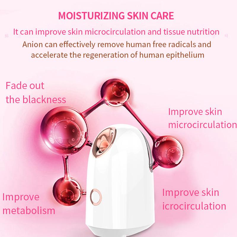 Professional Portable Nano Face Steamer Home Use Standing Type Facial Atomizer Machine With ABS Material Facial Steam Therapy