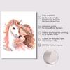 Pink Ballerina Girl Unicorn Butterfly Poster Kids Room Decorative Canvas Posters Nursery Wall Art Poster Baby Bedroom Decor
