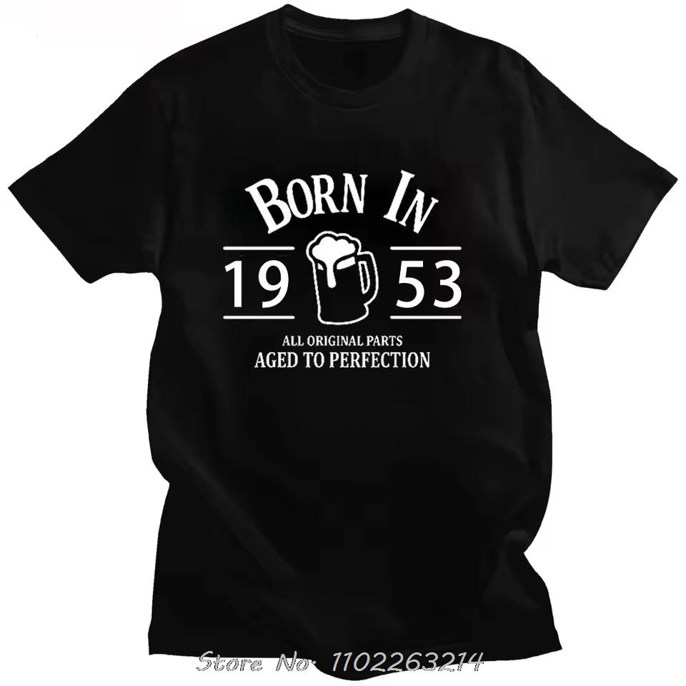 

Made In 1953 Men s Clothing Dad And Grandpa Oversized T-shirt Born In Serial Cotton Tshirt Vintage Fashion Fitness T Shirt 4XL