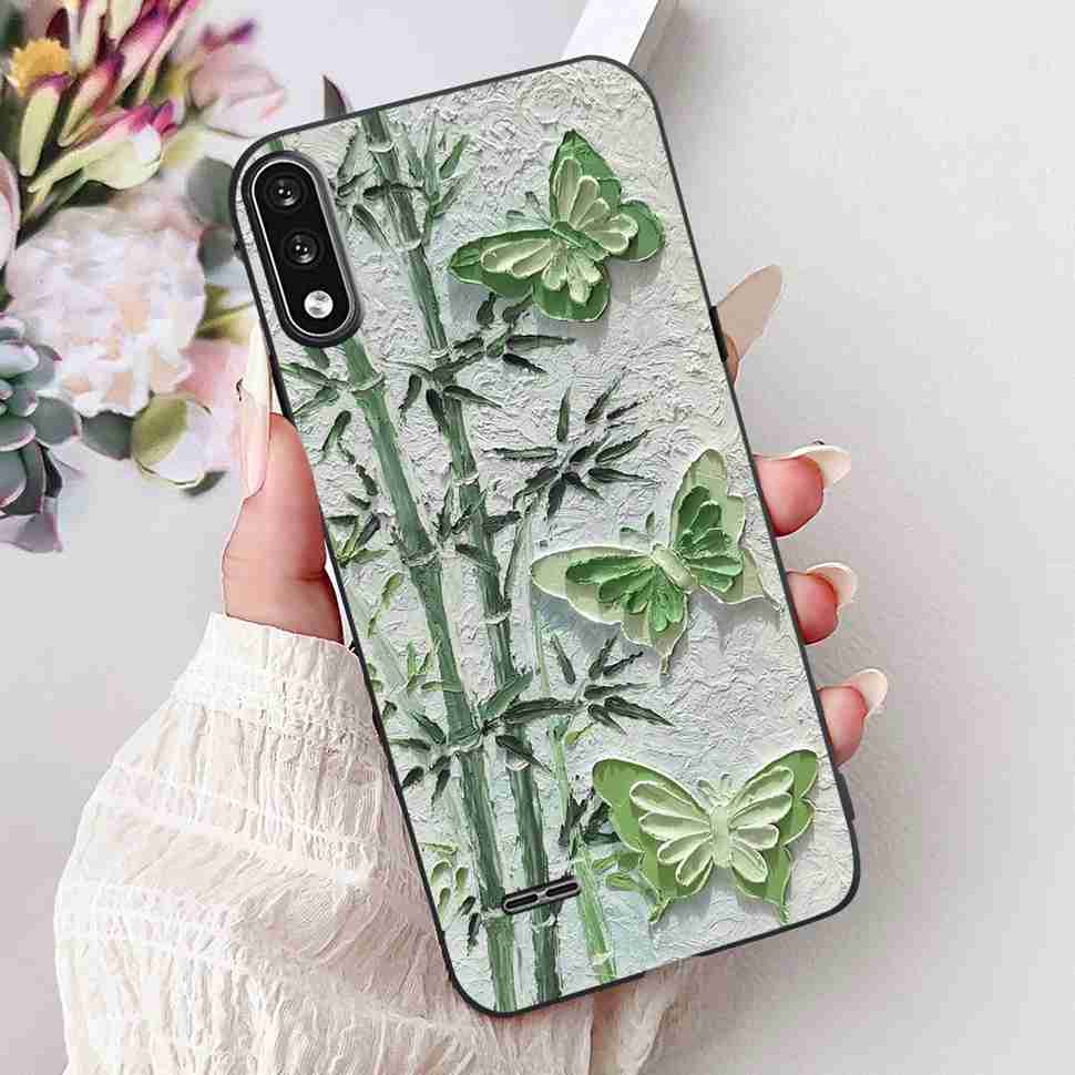 For LG K22 2020 Casing 6.2" Floral Pattern Cover Silicone Soft TPU For LG K 22 K22 LGK22 Cases Screen Protectors Coque Fundas