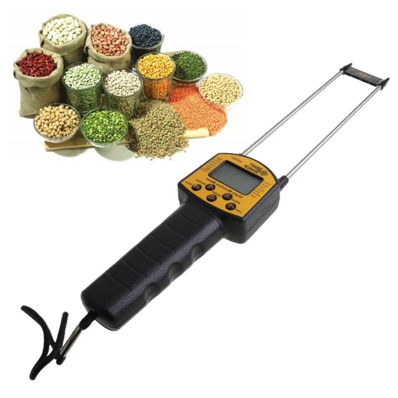 Digital Multifunctional LCD Grain Moisture Meter Water Content Analyzer for Smart Sensor Use Probe Humidity Tester for W