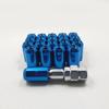 Blue Anti-Theft Tire Lug Nuts with Removal Key