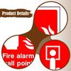 50x Fire Alarm Call Point Signs Stickers Waterproof Display Decal High Visibility for Indoor and