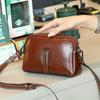 Leather Women's Bag Small Bag New Retro Versatile Shoulder Bag Women's Niche Messenger Bag Mobile Phone Bag