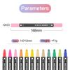24 Pack  Acrylic Paint Markers Vibrant Color Assortment Dual Tip Quick Dry Non Toxic for Kids Adult DIY Art and Craft