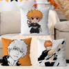 Kurosaki Ichigo Personalized Picture Text Home Decorative Pillows Household Gifts 45x45cm