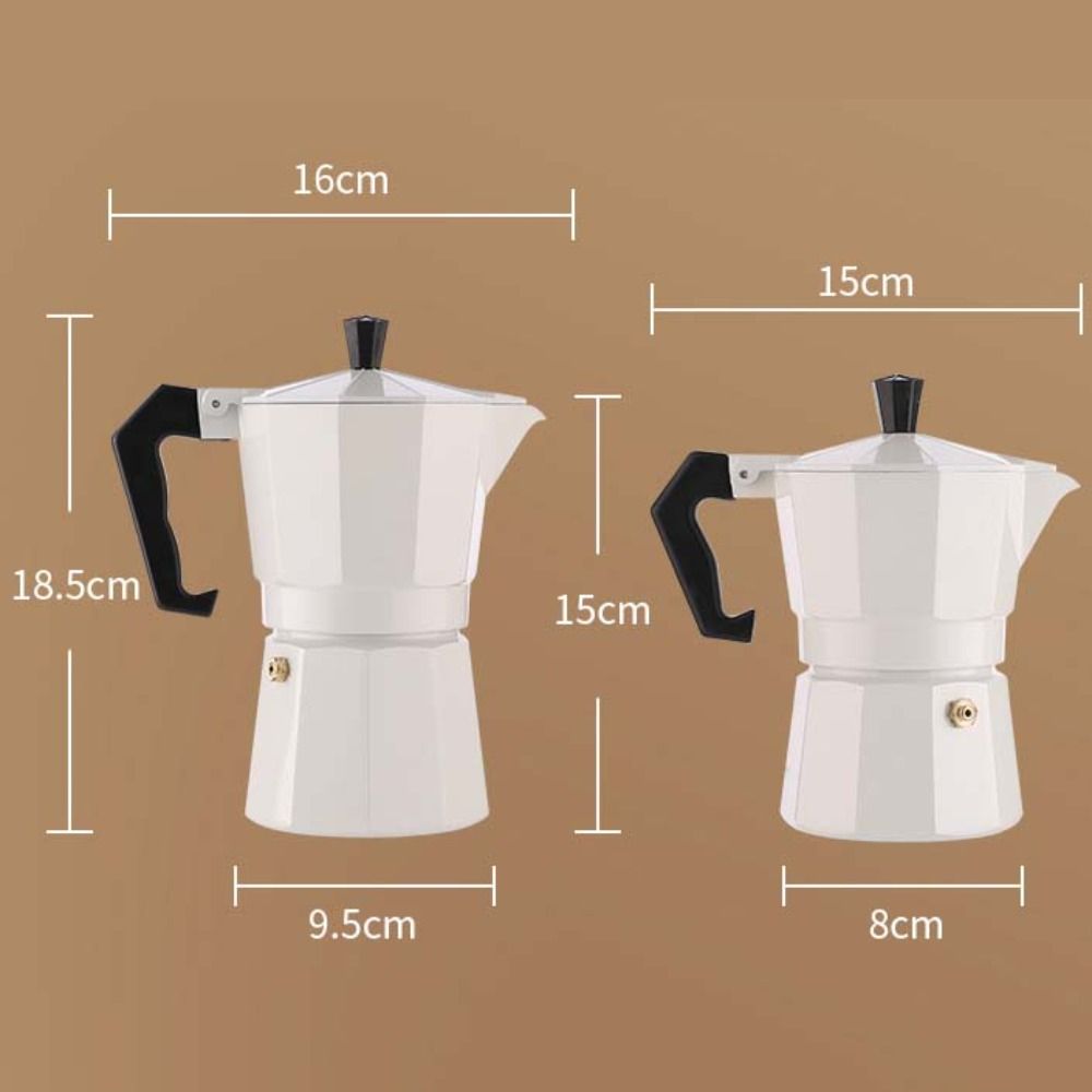 Grün&Rot Kaffeekanne Achteckige Kaffeemaschine Haushalts-Moka-Kanne Herdplatte