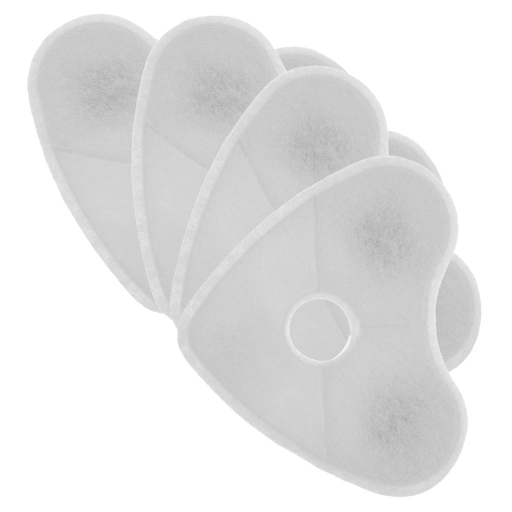 4Pcs Cat Water Fountain Filters Unique Heart Shape Activated Carbon Coconut Shell Effective Filtration Replacement for Pet