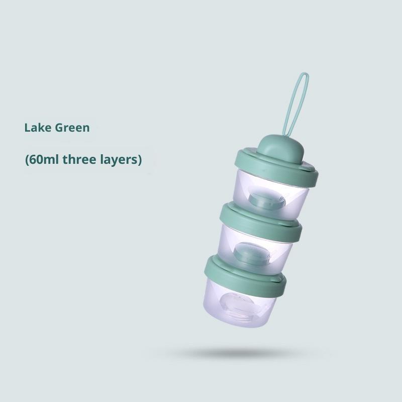 Контейнер для детской смеси Портативный контейнер для хранения детского питания Размер Рисовая каша Герметичный и влагозащищенный Отделение для смеси