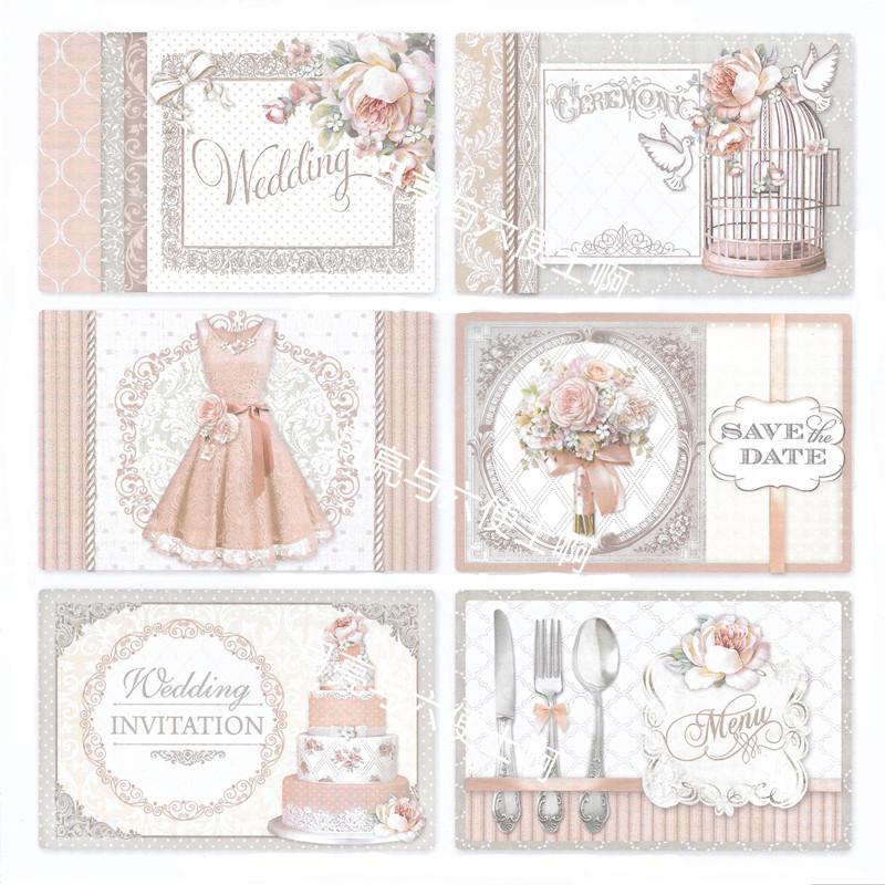 33Pcs/Pack Vintage Wedding Sticker DIY Craft Scrapbooking Album Junk Journal Decorative Stickers