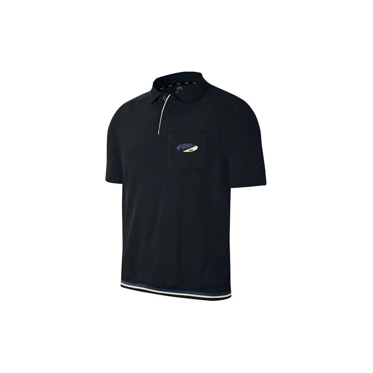 

Мужская рубашка-поло с короткими рукавами Nike SB Skateboarding, черная CI7190-010