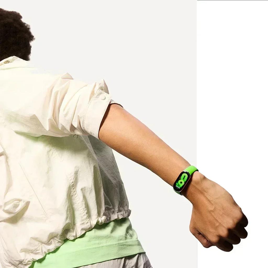 Silicone Strap for Xiaomi Mi Band 9 8 Strap NFC Sports Rubber Bracelet Wristband Pulseira Correa Smart for Mi Band 8/9 Accessory