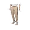 Jordan Essentials Logo Print Fleece-Lined Casual Drawstring Joggers Men Bottoms Maize FD7346-200