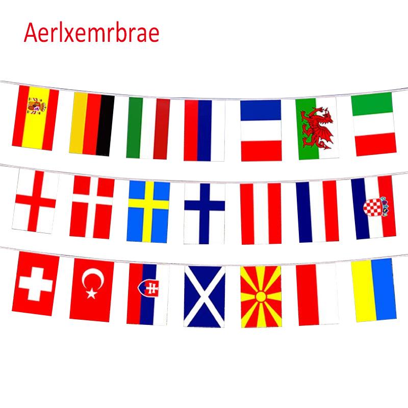 

Aerlxemrbrae 14*21cm String flag 32 countries around the world nations flag small flag hanging flags 14 x 21cm 32pcs белый