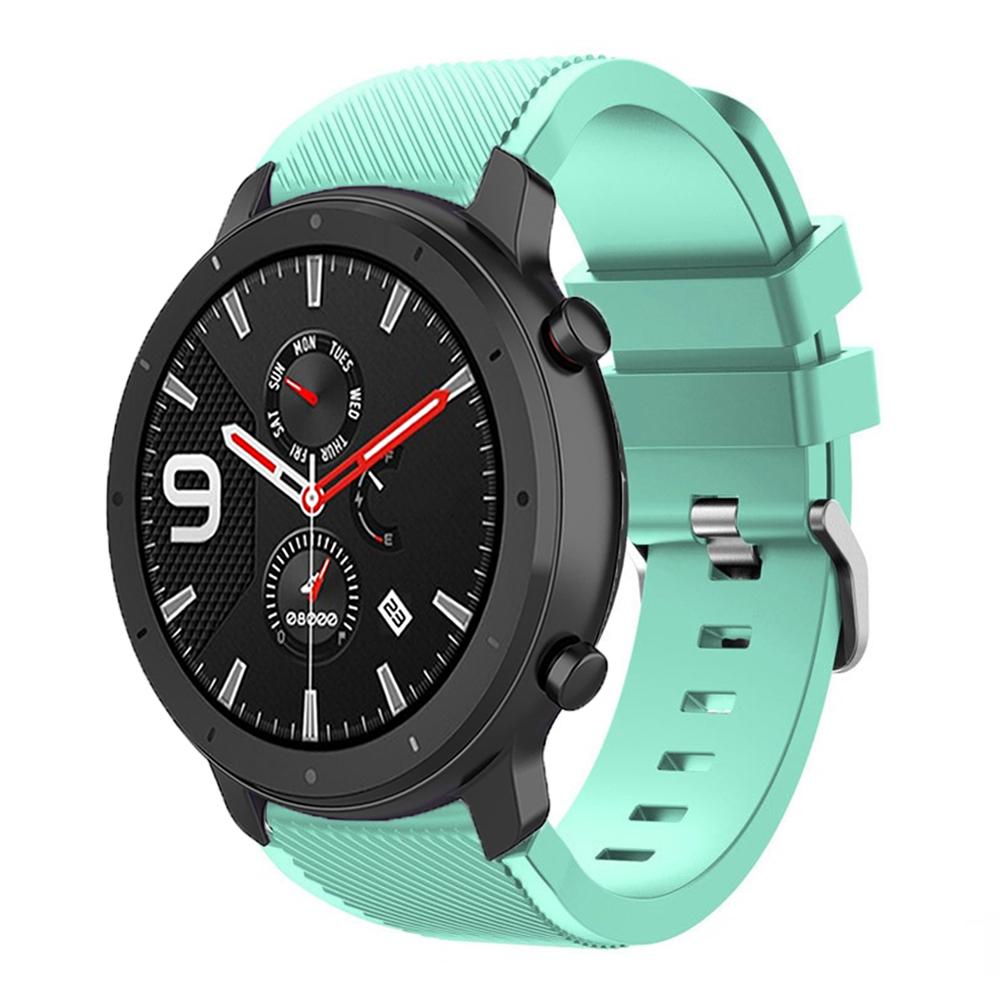 22mm Silicone Band for Amazfit Balance 2 1/GTR 47mm/GTR 4 3pro/Bip 6 5 Sport Wristband Correa for Amazfit Stratos 2 3/Pace Strap