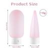 3PC Silicone Travel Bottle Portable 60ml Leak-proof Travel Bottle