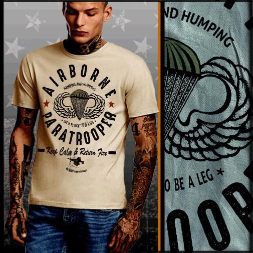 

Airborne Paratrooper T-shirt Special Forces Ranger Life is to short to be a leg 4XL