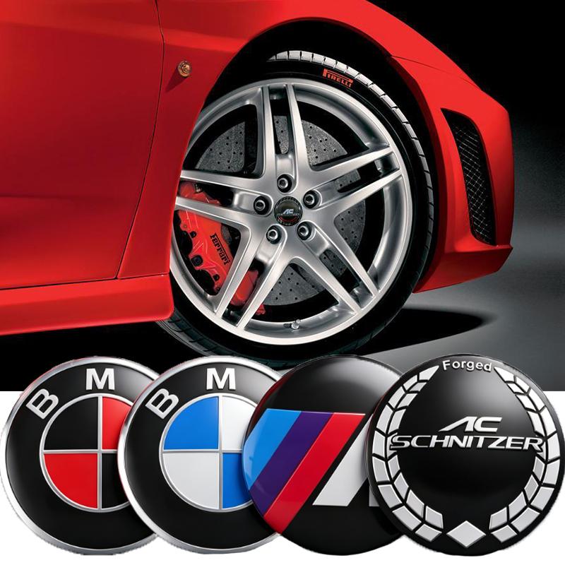 For BMW M E46 E90 E60 4Pcs 56mm Car Badge Wheel Center Hub Cap Sticker Accessories For BMW M E46 E90 E60 F30 F10 E39 E36 F20 G30 G20 E87 E92 E91 X1 X5