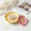Flower Storage Tray Silicone Mold, Non-Stick Resin Gypsum Casting Mold To Make Jewelry Organizers, Plaster Desktop Decors Plate DIY Craft Mold