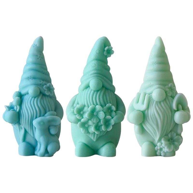 Zwerg-Silikonform zur Kerzenherstellung, 3D-Zwerg-Harz-Bastelformen, Silikonstruktur, geeignet für ästhetische Raumdekorationen