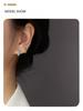 Elegant S925 Silver Turquoise Butterfly Studs & Four-Leaf Clover Earrings for Women