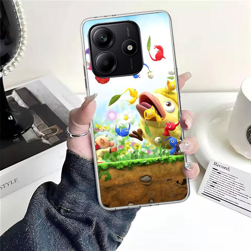Game P-PikminS 4 Soft Phone Case For Xiaomi Redmi Note 15 14 14S 13 12 Pro Plus 12S 11 11S 11E 10 10S 11T 5G Fundas Coque Redmi