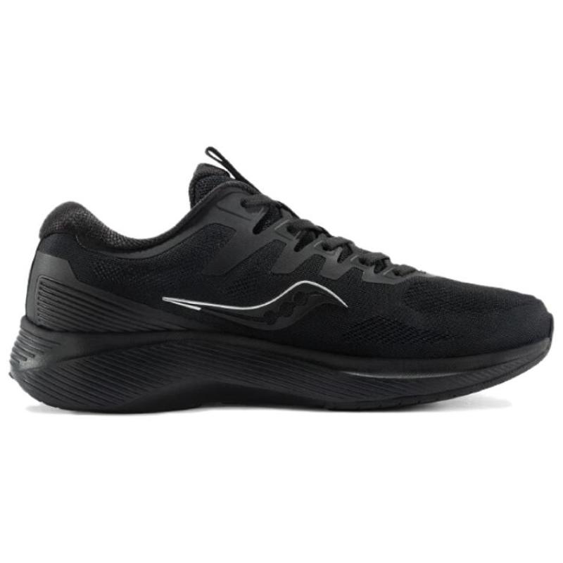 SAUCONY Lancer Rider 2 Cushioning Abrasion Resistant Breathable Low Top Running Shoes Unisex Black Saucony S28190-5
